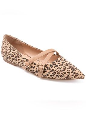 🌺 NWOT Journee Collection Patricia Mary Jane Leopard Flats